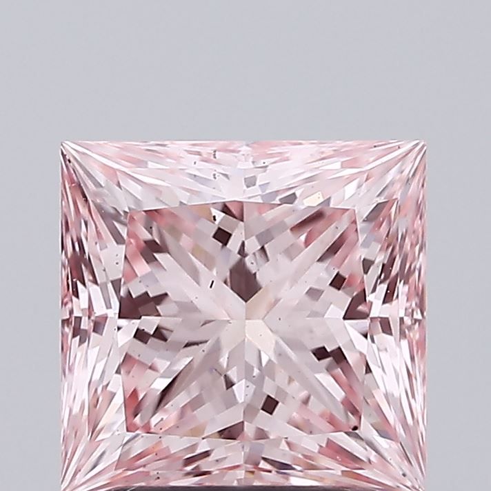 1.99 Carat Princess Lab Diamond with  Cut Diamond in 14KT  view 1
