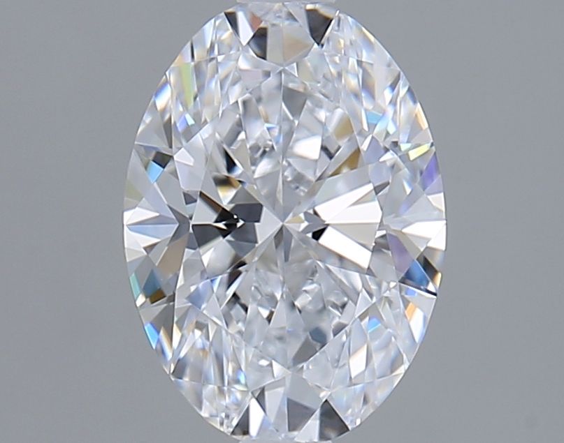 1.24 Carat Oval Lab Diamond with  Cut Diamond in 14KT  view 1
