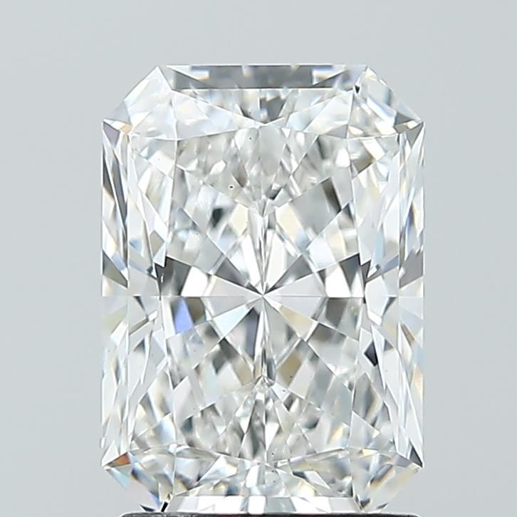 2.01 Carat Radiant Lab Diamond with  Cut Diamond in 14KT  view 1
