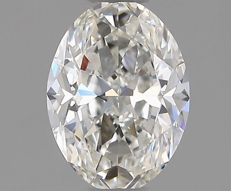 1.01 Carat Oval Natural Diamond with  Cut Diamond in 14KT  view 1
