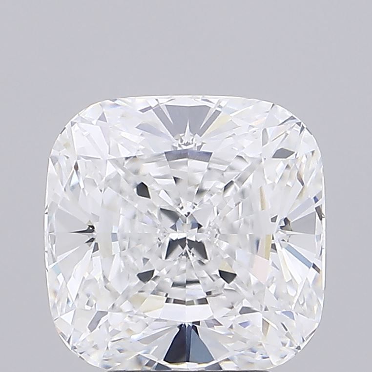 4.52 Carat Cushion Lab Diamond with  Cut Diamond in 14KT  view 1
