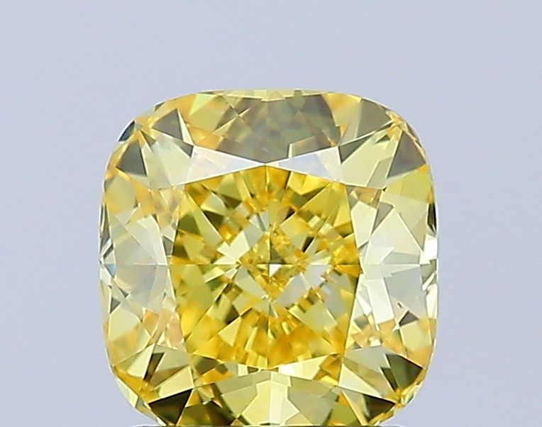1.6 Carat Cushion Lab Diamond with  Cut Diamond in 14KT  view 1
