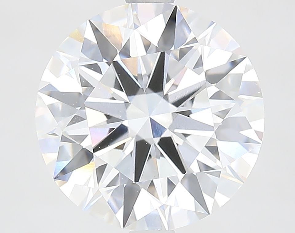 3.79 Carat Round Lab Diamond with  Cut Diamond in 14KT  view 1
