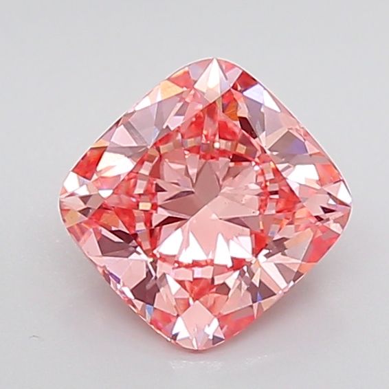2.52 Carat Cushion Lab Diamond with  Cut Diamond in 14KT  view 1
