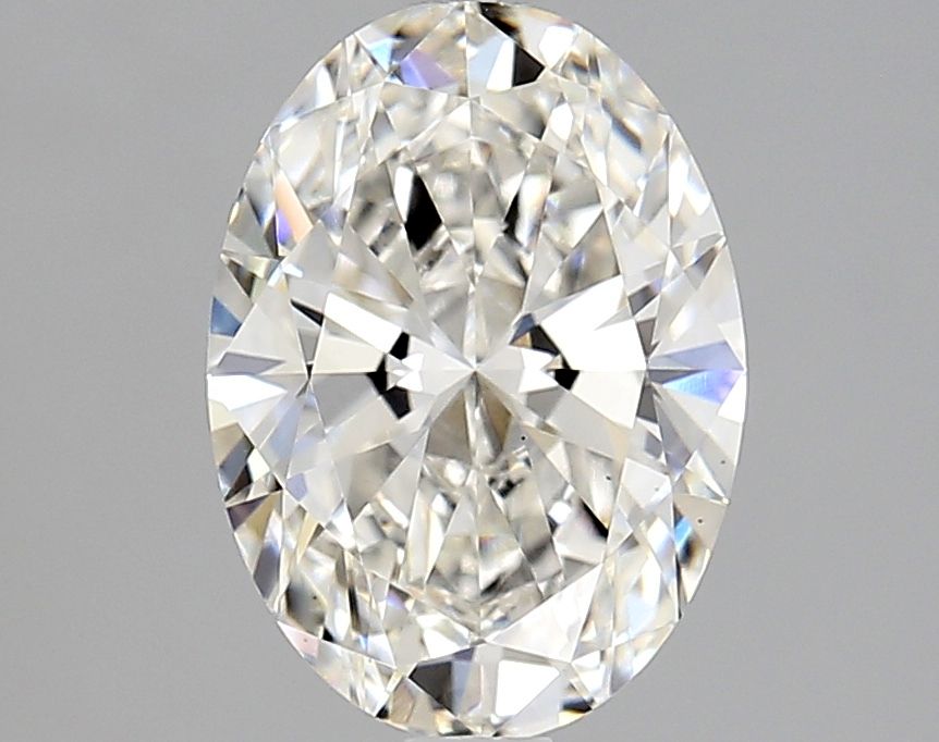 1.8 Carat Oval Lab Diamond with  Cut Diamond in 14KT  view 1
