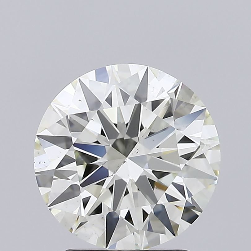 2.52 Carat Round Natural Diamond with  Cut Diamond in 14KT  view 1

