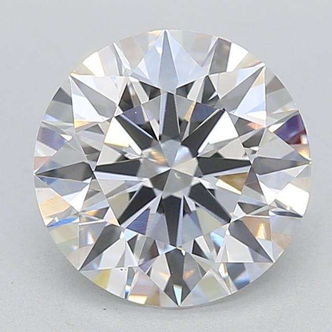 3.03 Carat Round Lab Diamond with  Cut Diamond in 14KT  view 1
