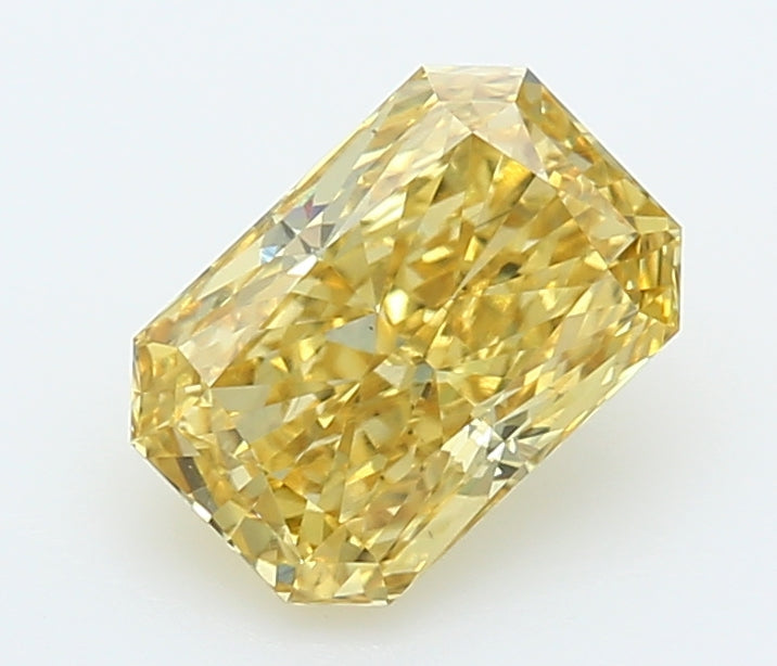 1.51 Carat Radiant Lab Diamond with  Cut Diamond in 14KT  view 1
