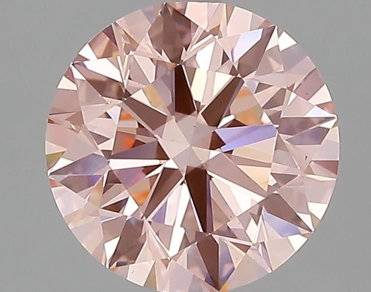 2.3 Carat Round Lab Diamond with  Cut Diamond in 14KT  view 1
