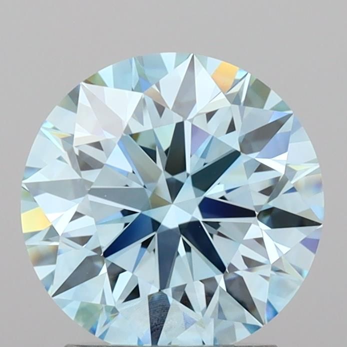 2.32 Carat Round Lab Diamond with  Cut Diamond in 14KT  view 1
