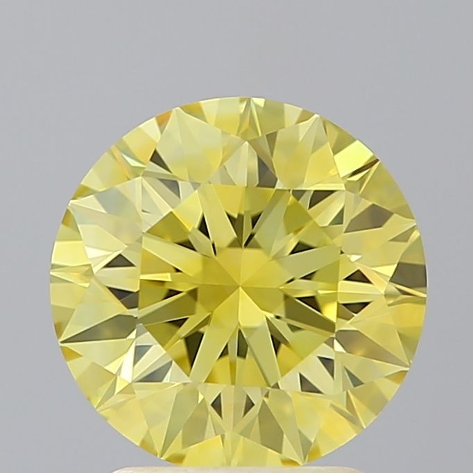 2.15 Carat Round Lab Diamond with  Cut Diamond in 14KT  view 1
