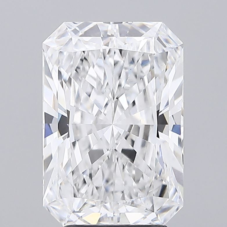 4.02 Carat Radiant Lab Diamond with  Cut Diamond in 14KT  view 1
