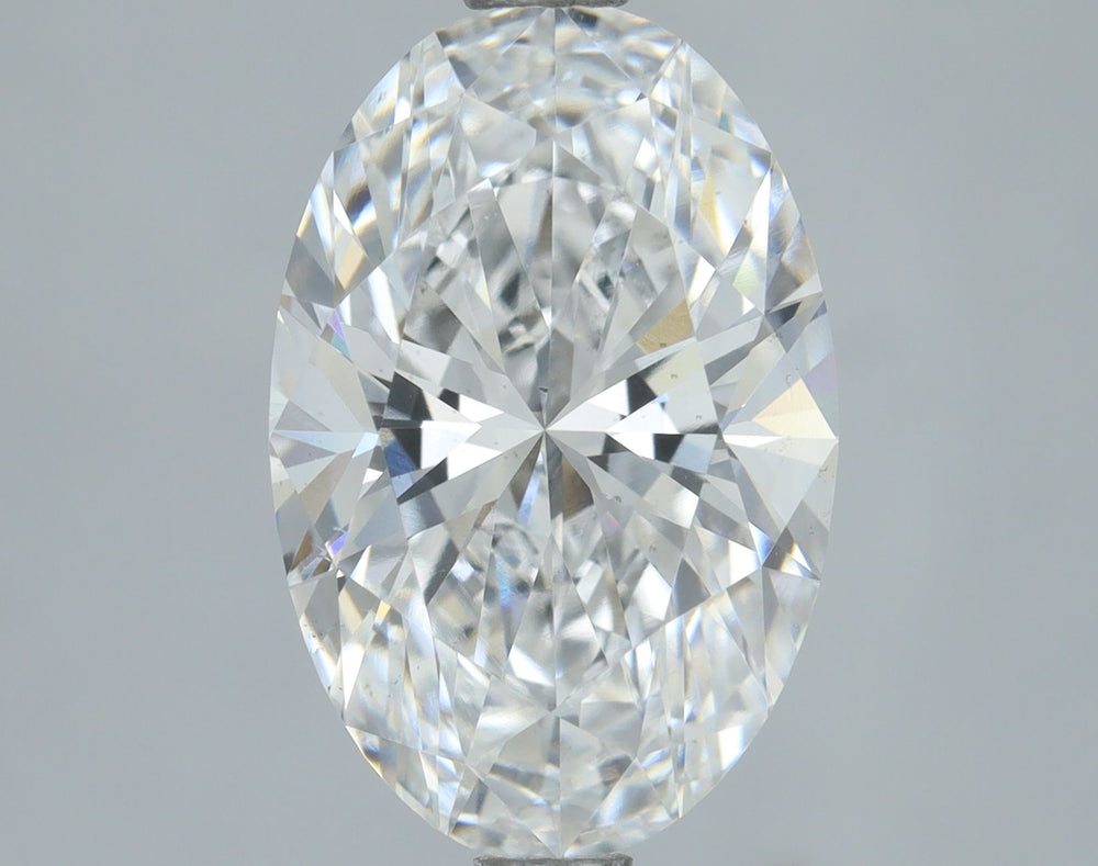 2.5 Carat Oval Lab Diamond with  Cut Diamond in 14KT  view 1
