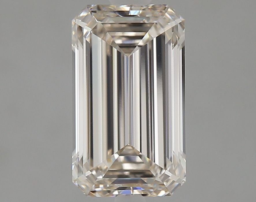 1.9 Carat Emerald Natural Diamond with  Cut Diamond in 14KT  view 1

