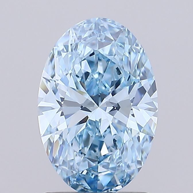 1.51 Carat Oval Lab Diamond with  Cut Diamond in 14KT  view 1
