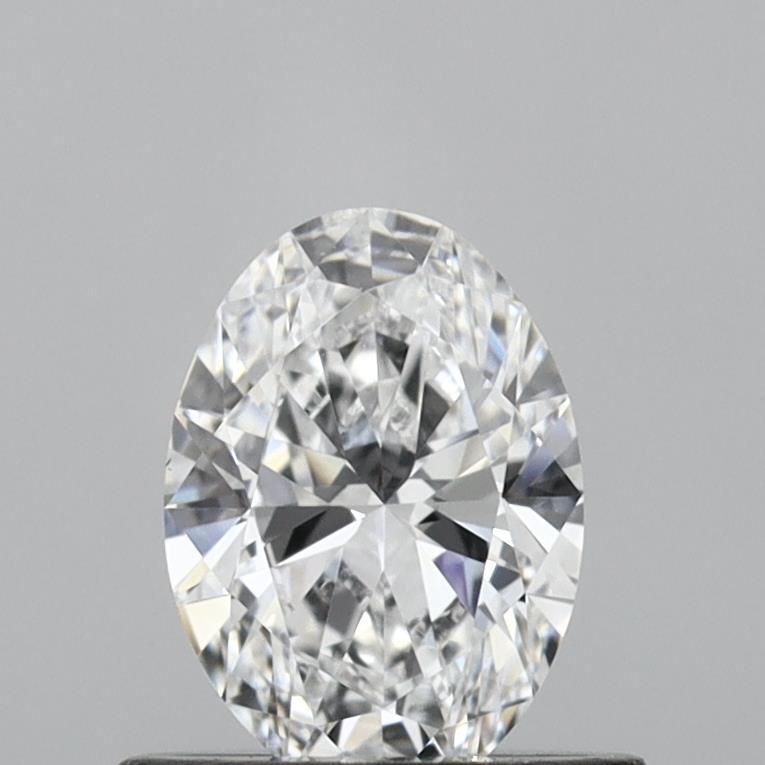 0.58 Carat Oval Lab Diamond & 0.58 Carat Oval Lab Diamond with  Cut Diamond in 14KT  view 1
