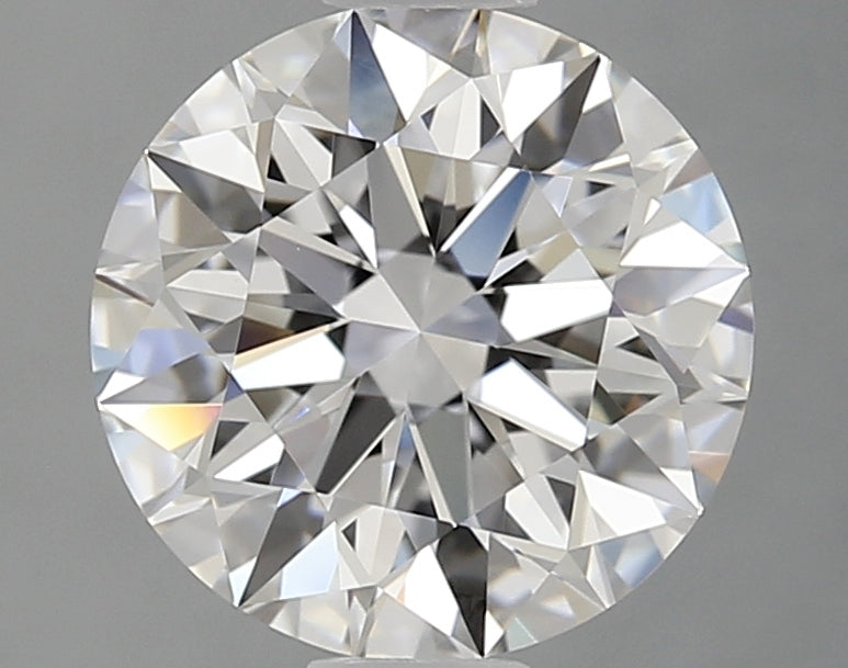 1.76 Carat Round Lab Diamond with  Cut Diamond in 14KT  view 1
