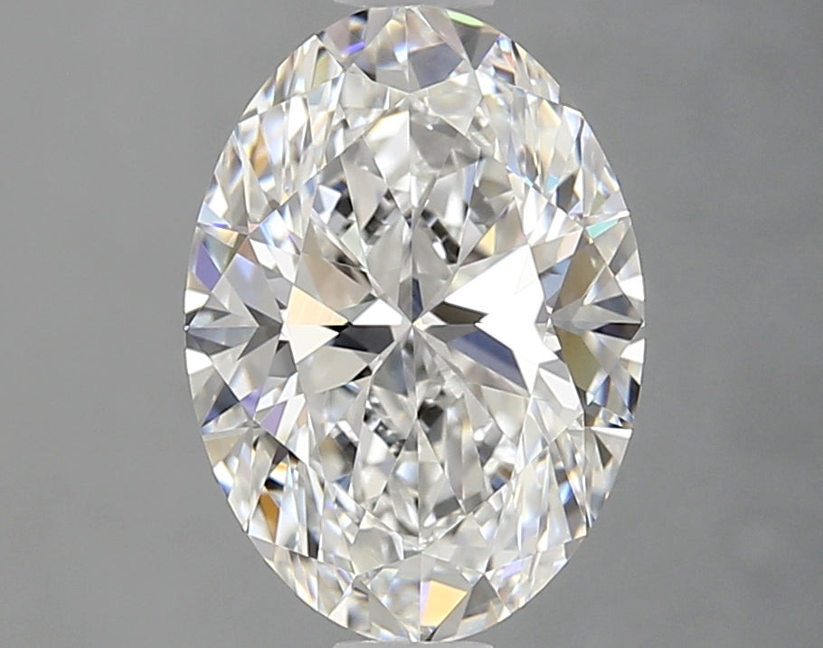 2.15 Carat Oval Lab Diamond with  Cut Diamond in 14KT  view 1

