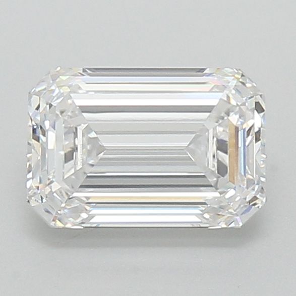 2.11 Carat Emerald Lab Diamond with  Cut Diamond in 14KT  view 1

