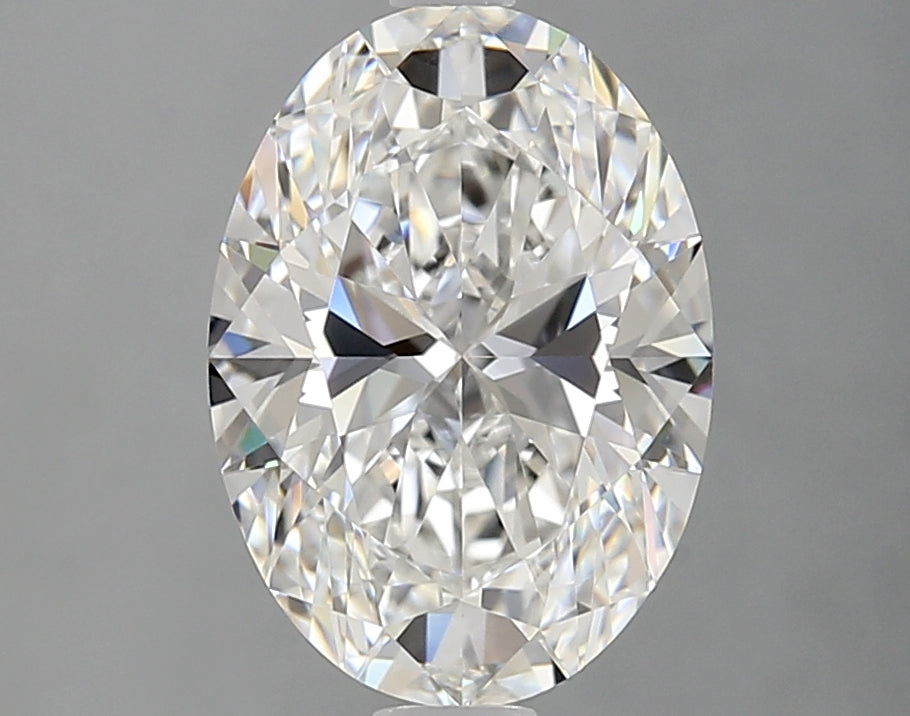 2.12 Carat Oval Lab Diamond with  Cut Diamond in 14KT  view 1

