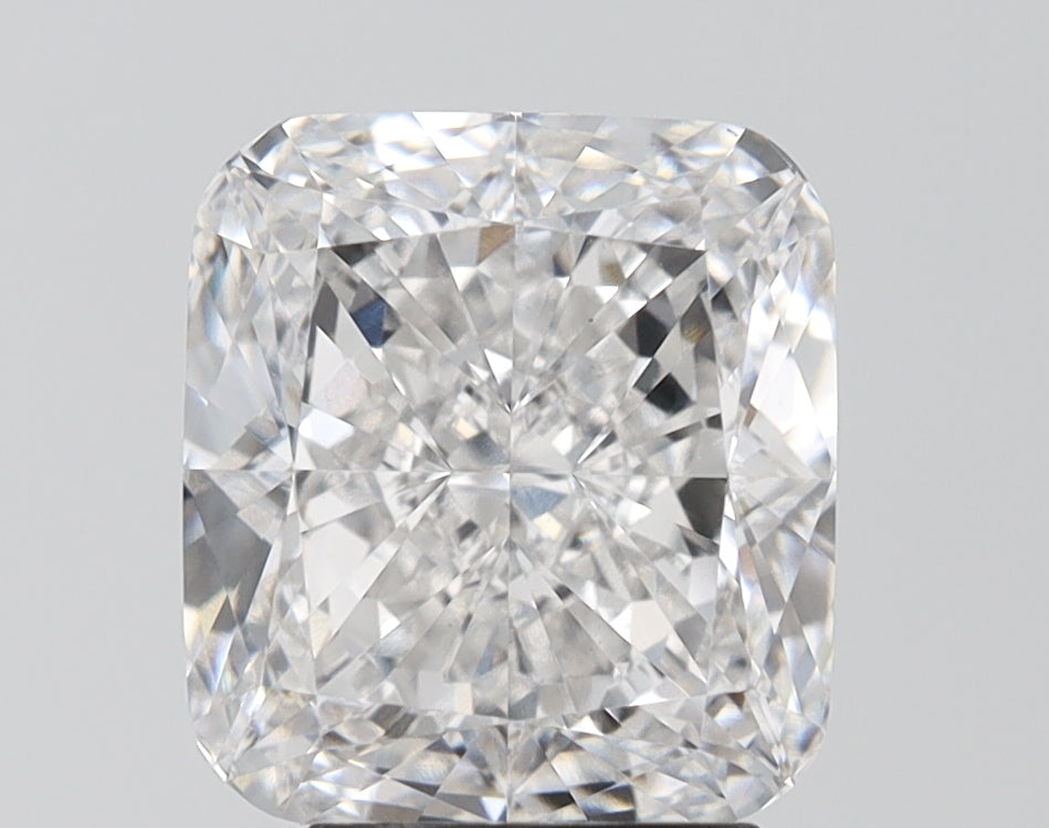 4.0 Carat Cushion Lab Diamond with  Cut Diamond in 14KT  view 1
