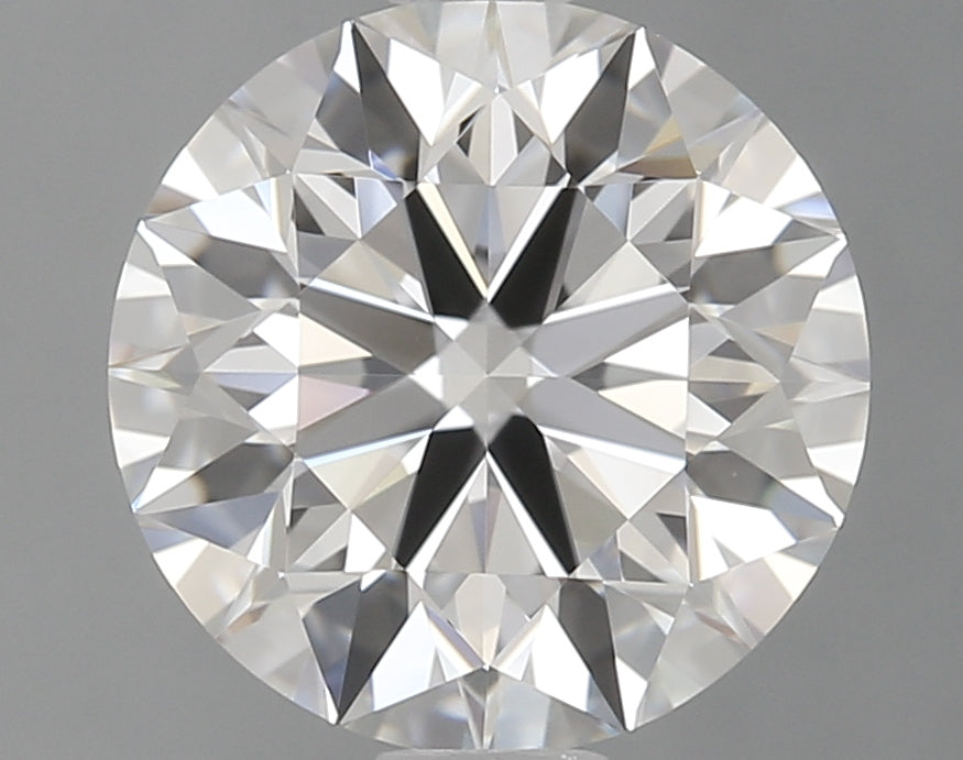 1.51 Carat Round Lab Diamond with  Cut Diamond in 14KT  view 1
