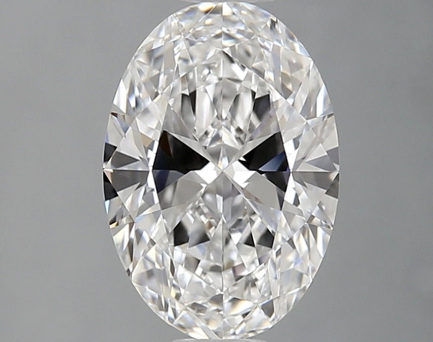 1.3 Carat Oval Lab Diamond with  Cut Diamond in 14KT  view 1
