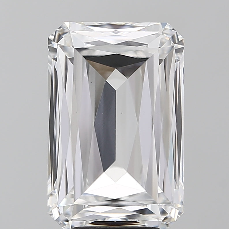 6.01 Carat Radiant Lab Diamond with  Cut Diamond in 14KT  view 1
