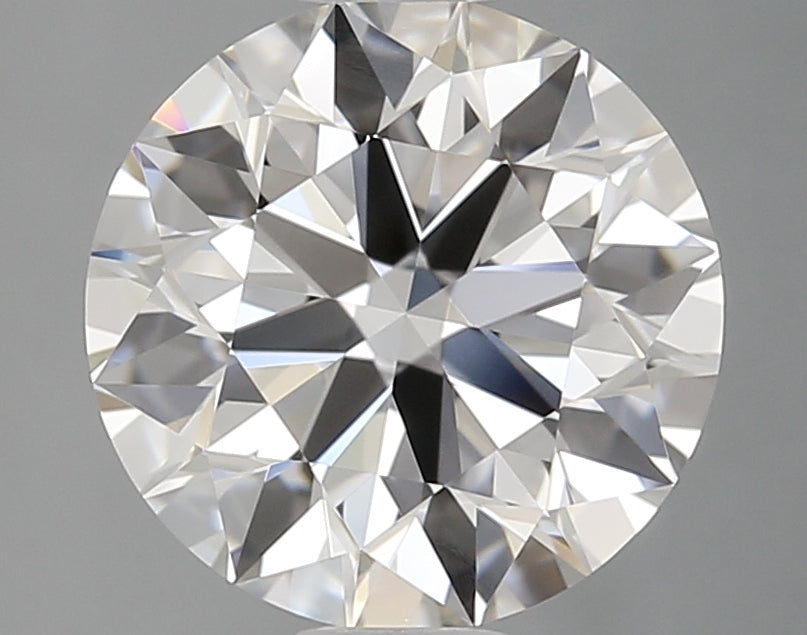 1.51 Carat Round Lab Diamond with  Cut Diamond in 14KT  view 1
