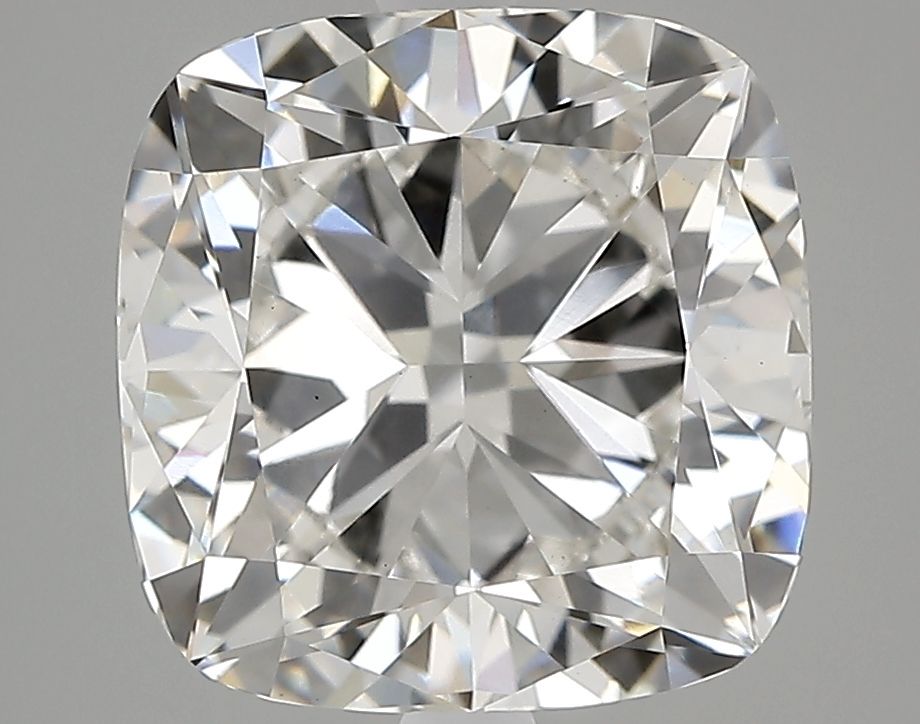 3.61 Carat Cushion Lab Diamond with  Cut Diamond in 14KT  view 1

