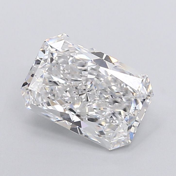2.91 Carat Radiant Lab Diamond with  Cut Diamond in 14KT  view 1

