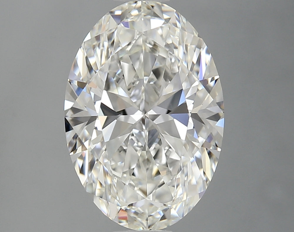 1.81 Carat Oval Lab Diamond with  Cut Diamond in 14KT  view 1
