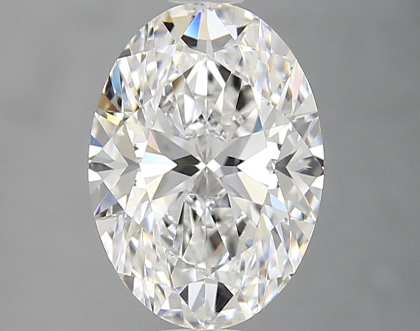 2.01 Carat Oval Lab Diamond with  Cut Diamond in 14KT  view 1
