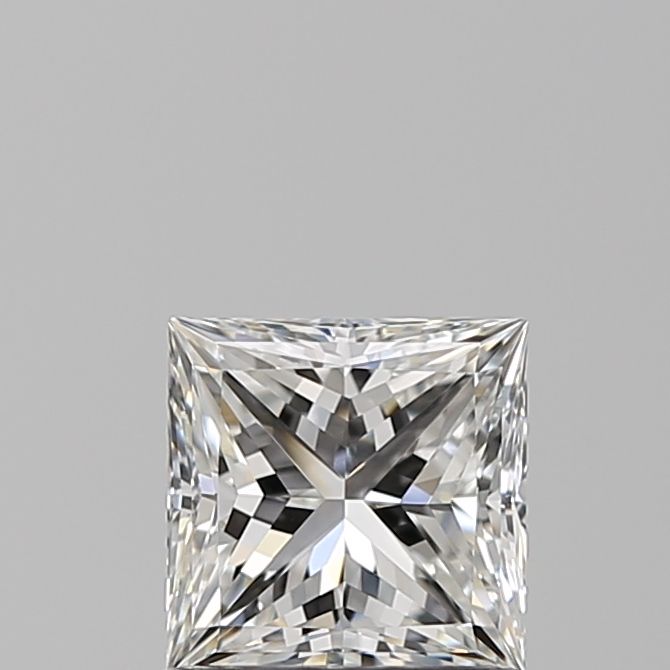 0.9 Carat Princess Natural Diamond with  Cut Diamond in 14KT  view 1

