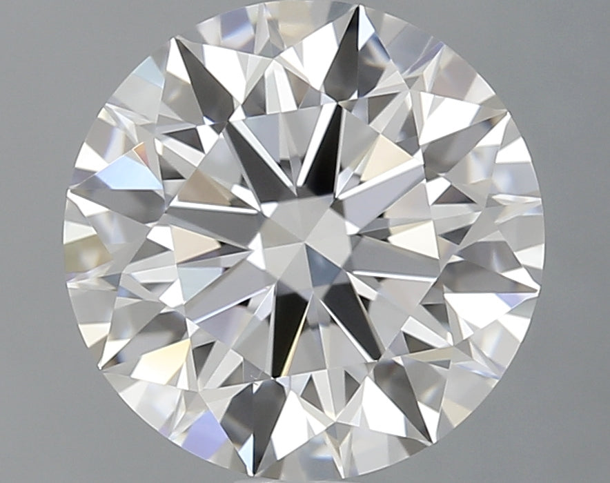 2.16 Carat Round Lab Diamond with  Cut Diamond in 14KT  view 1
