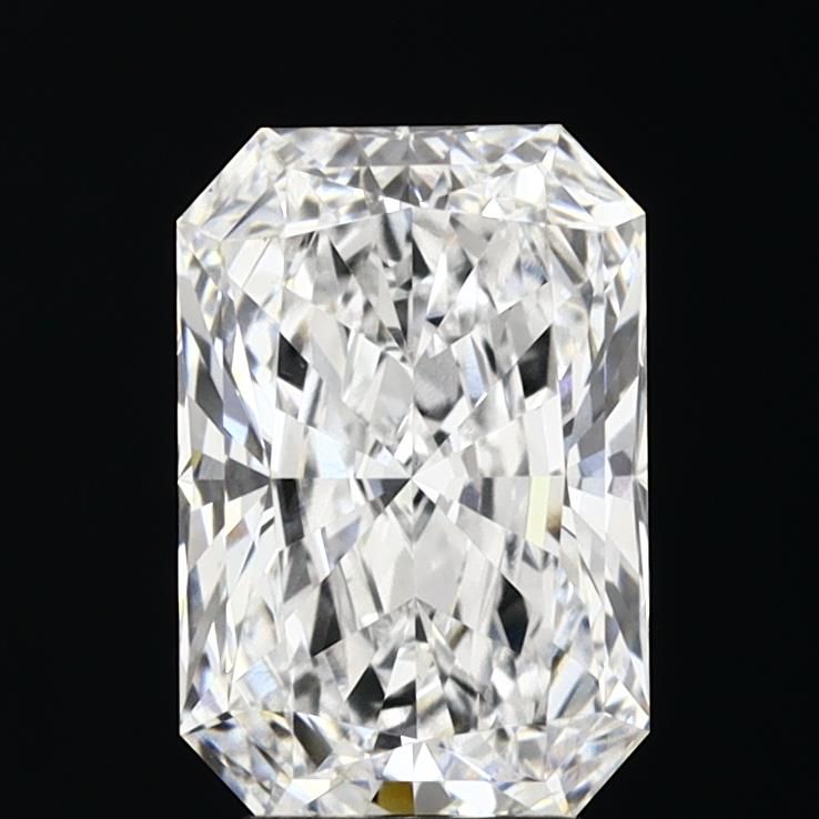4.03 Carat Radiant Lab Diamond with  Cut Diamond in 14KT  view 1
