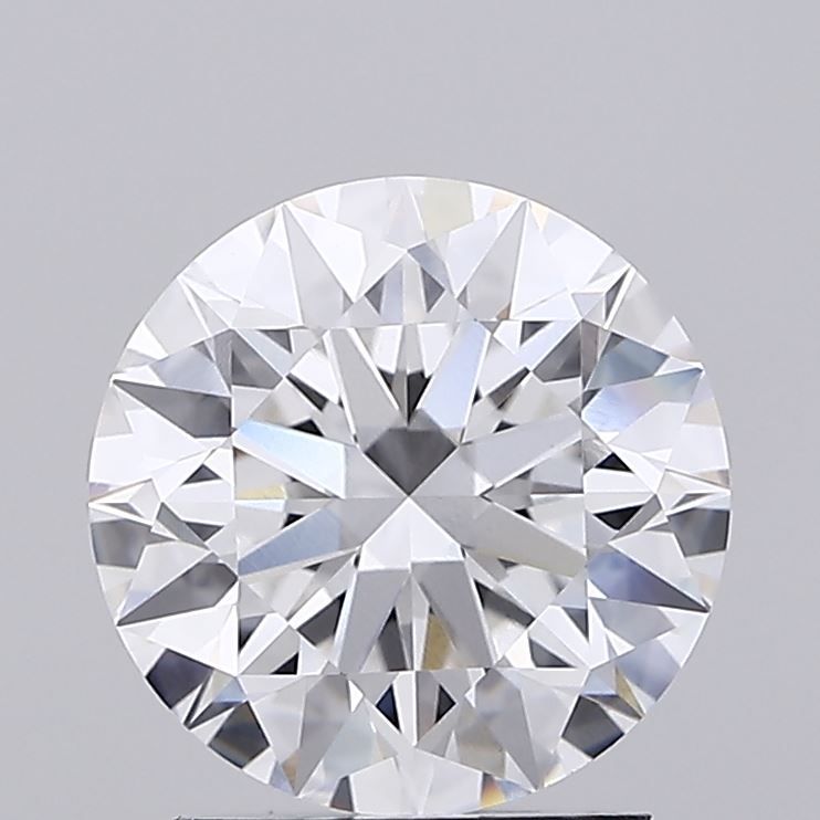 2.08 Carat Round Lab Diamond with  Cut Diamond in 14KT  view 1
