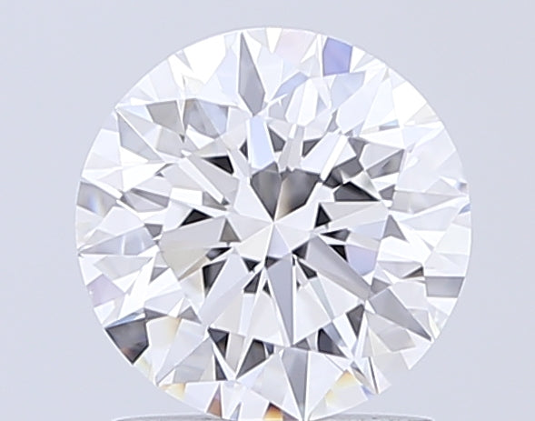 1.5 Carat Round Lab Diamond with  Cut Diamond in 14KT  view 1
