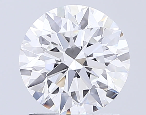 1.45 Carat Round Lab Diamond with  Cut Diamond in 14KT  view 1
