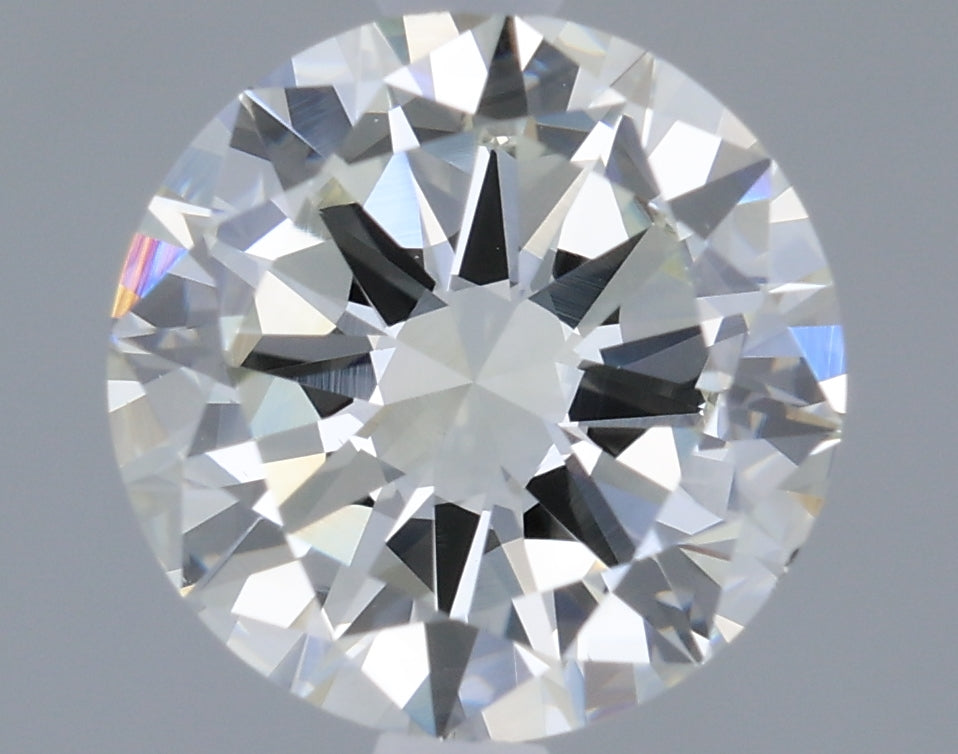 1.5 Carat Round Lab Diamond with  Cut Diamond in 14KT  view 1
