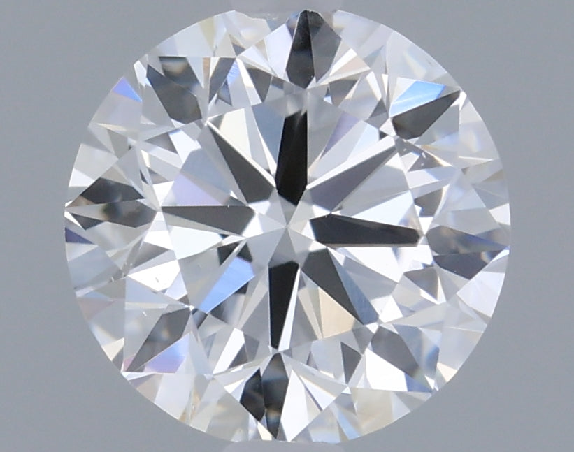 0.56 Carat Round Lab Diamond with  Cut Diamond in 14KT  view 1

