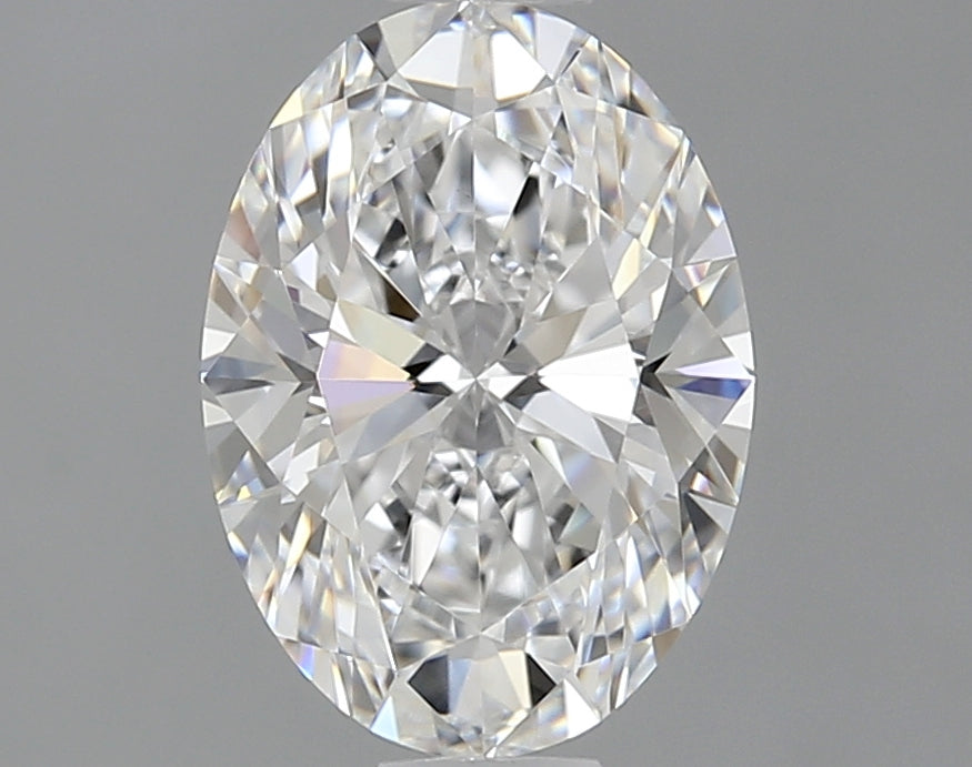 1.5 Carat Oval Lab Diamond with  Cut Diamond in 14KT  view 1
