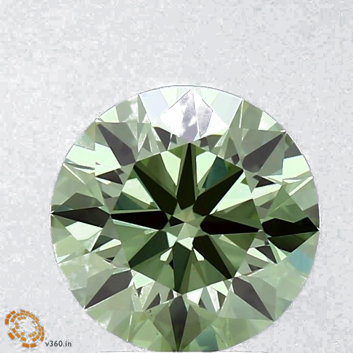 2.01 Carat Round Lab Diamond with  Cut Diamond in 14KT  view 1
