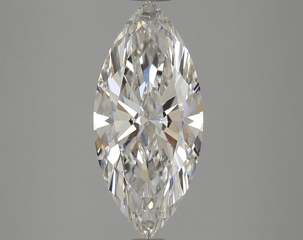 2.89 Carat Marquise Lab Diamond with  Cut Diamond in 14KT  view 1
