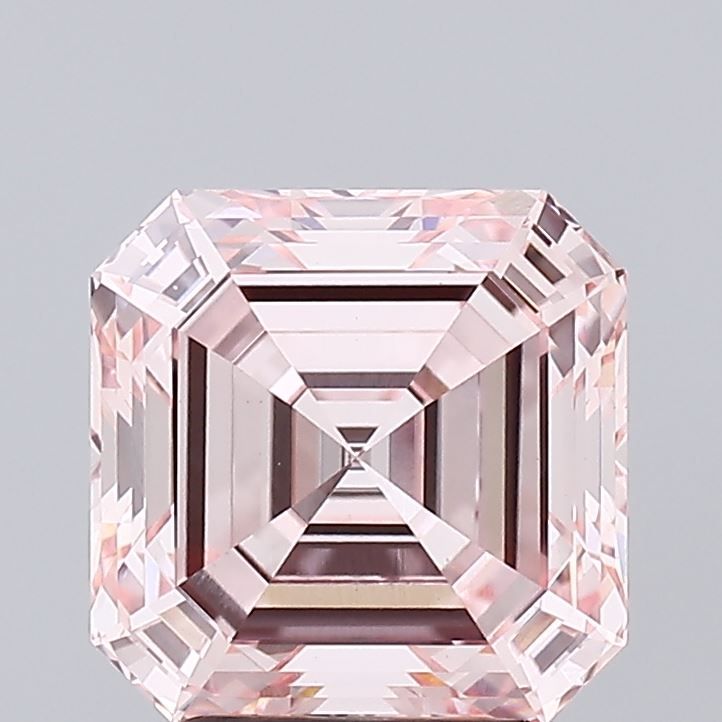 2.83 Carat Emerald Lab Diamond with  Cut Diamond in 14KT  view 1
