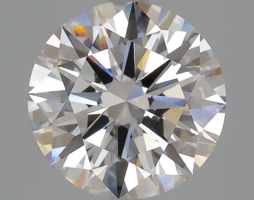 3.76 Carat Round Lab Diamond with  Cut Diamond in 14KT  view 1
