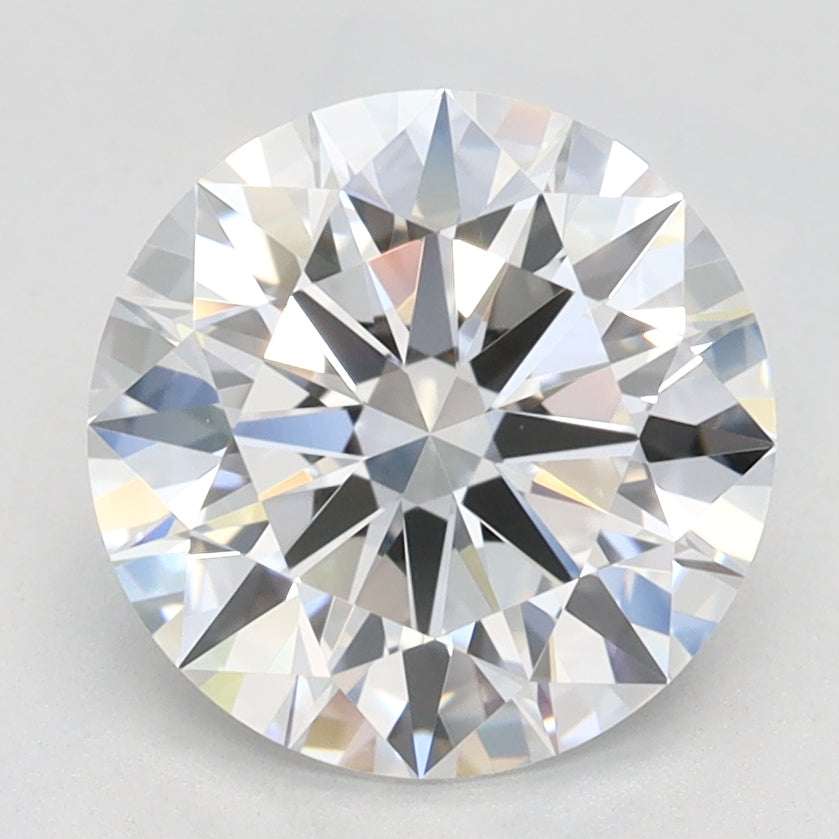 2.04 Carat Round Lab Diamond with  Cut Diamond in 14KT  view 1
