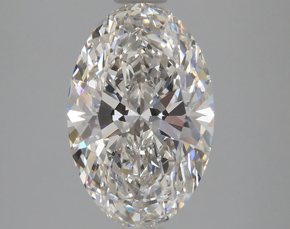 3.61 Carat Oval Lab Diamond with  Cut Diamond in 14KT  view 1
