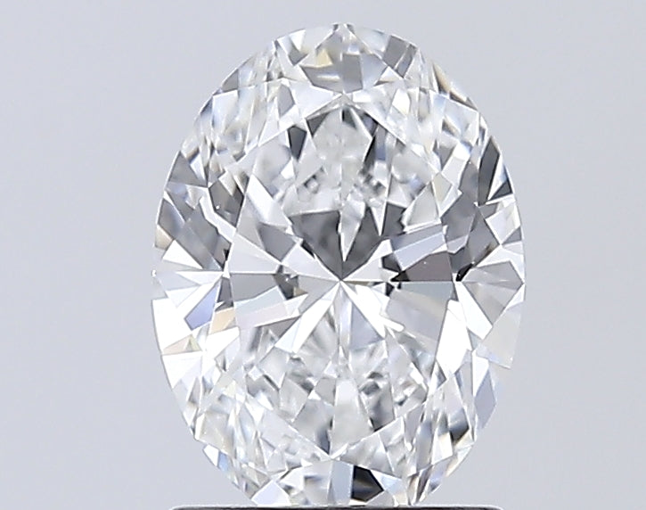 1.5 Carat Oval Lab Diamond with  Cut Diamond in 14KT  view 1
