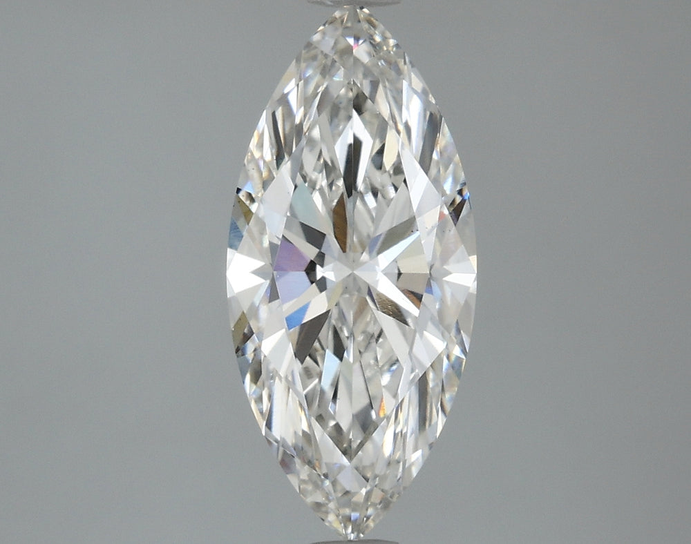 2.32 Carat Marquise Lab Diamond with  Cut Diamond in 14KT  view 1
